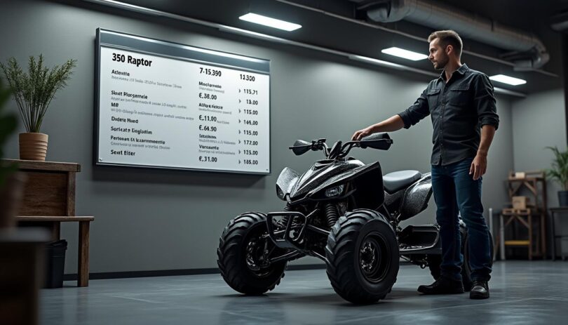 découvrez les tendances actuelles des prix pour une assurance quad 350 raptor. analysez les facteurs influençant les tarifs, comparez les offres des assureurs et trouvez la meilleure couverture pour votre véhicule tout-terrain.