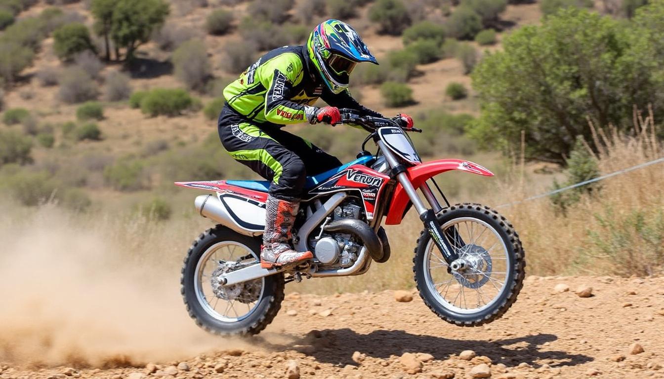 personnalisez votre expérience avec la moto tout-terrain rc vmx 450 brushless venom: puissance, maniabilité et réglages sur mesure pour un contrôle total.