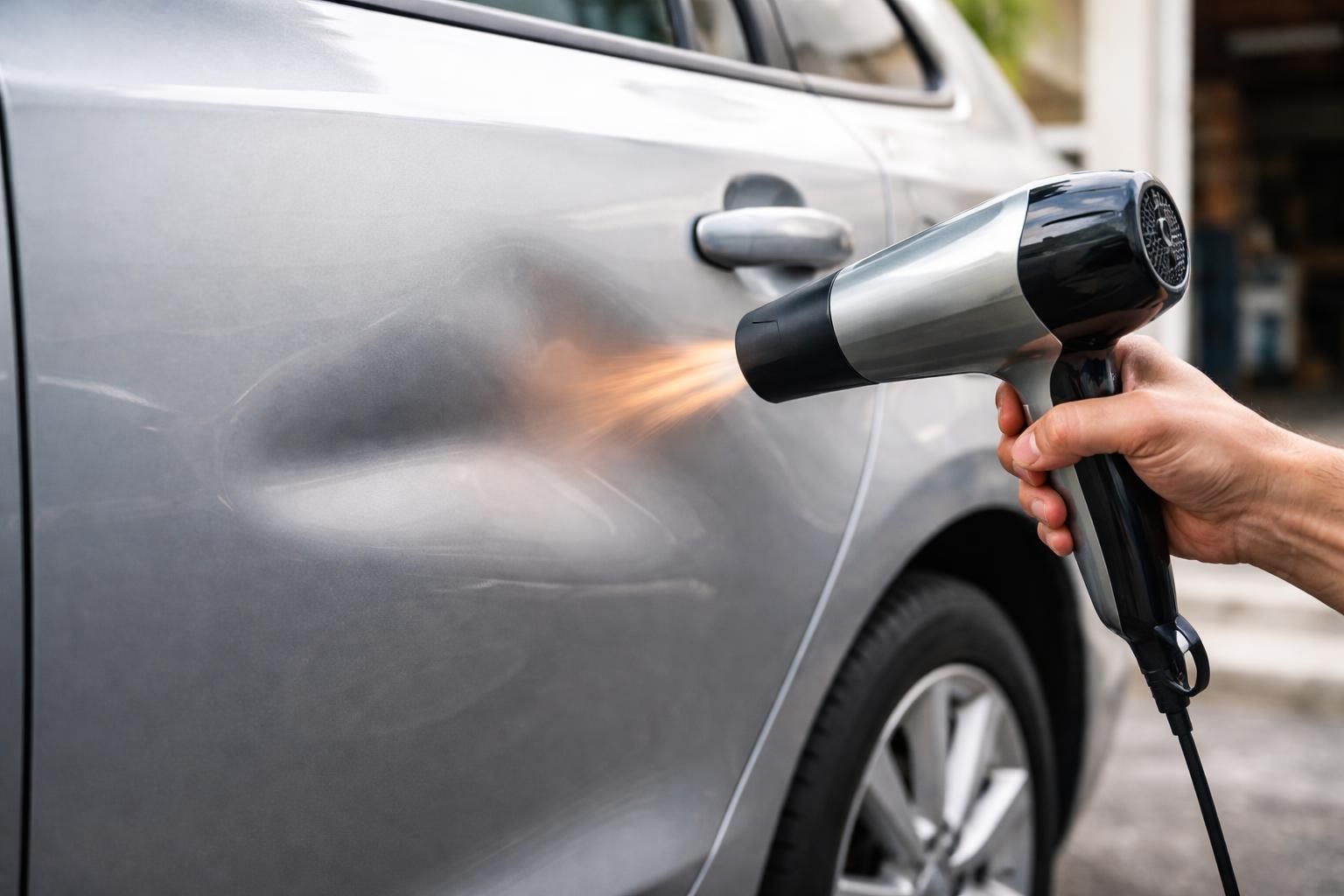 découvrez des astuces simples et efficaces pour réparer une bosse de carrosserie grâce à un sèche-cheveux, sans outils spécialisés ni déplacement en atelier.