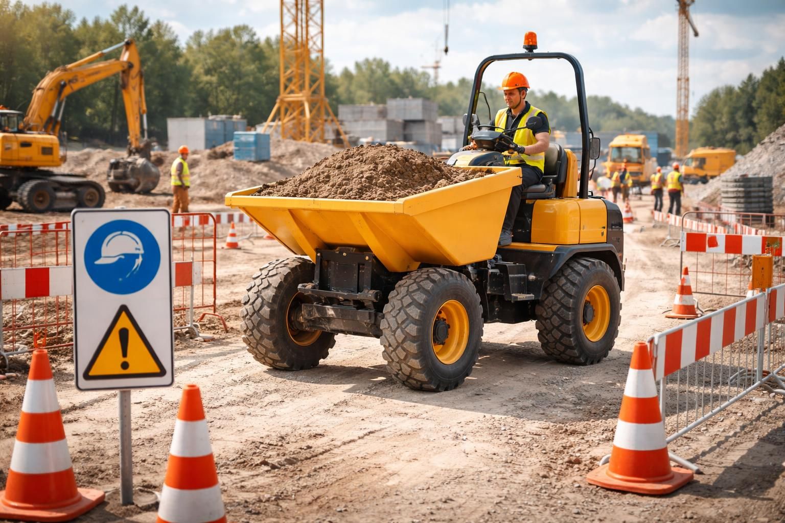 découvrez des conseils essentiels pour utiliser un dumper en toute sécurité sur le chantier et prévenir les risques d'accidents.