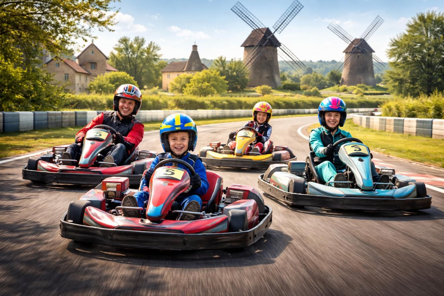 vivez une aventure palpitante en famille avec le karting à moulins. piste sécurisée, sensations fortes et moments de partage garantis pour petits et grands.