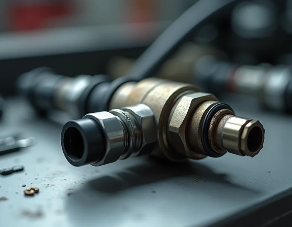 Capteur de pression carburant et rampe d'injection d'un moteur à injection directe, cause possible du défaut P0087 après reprogrammation